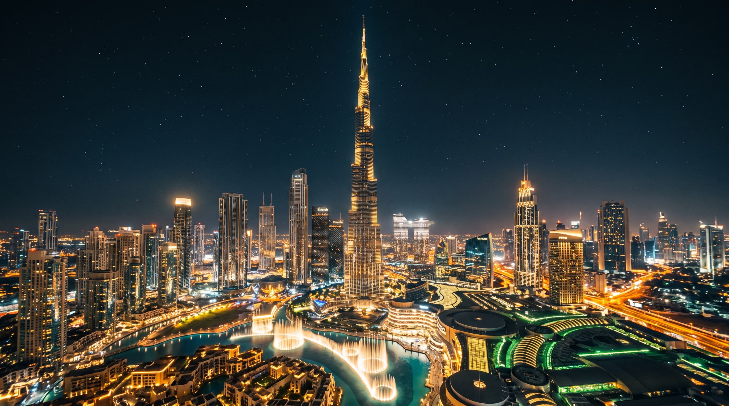 Dubai Skyline Night